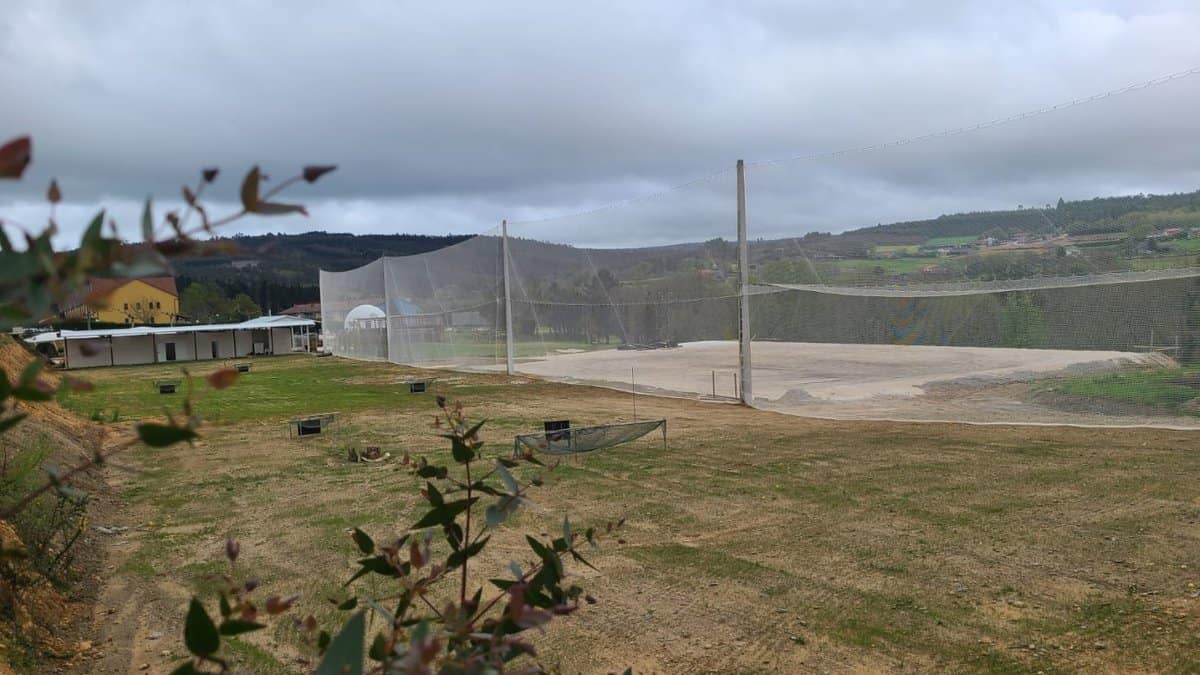 Nueva cancha de prácticas y de la zona de juego corto