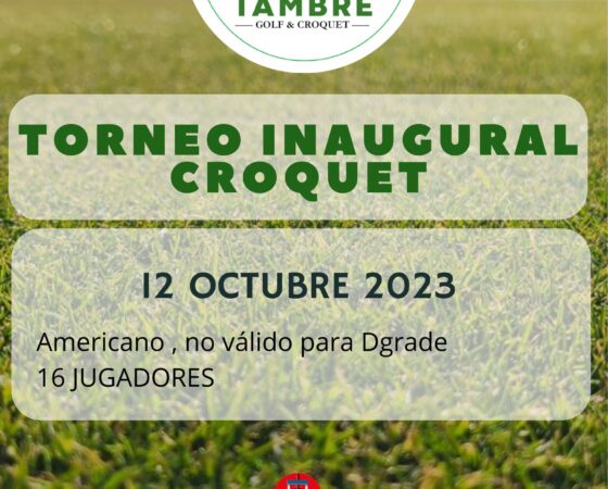 Torneo inaugural Croquet en Tambre Golf